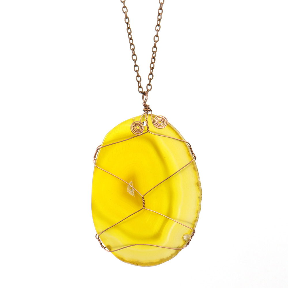 Ancient copper yellow agate