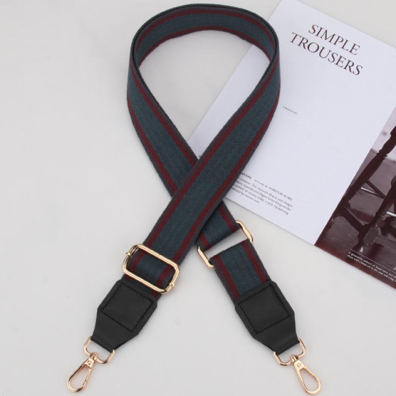 Denim Blue-Black Leather-Gold Hook