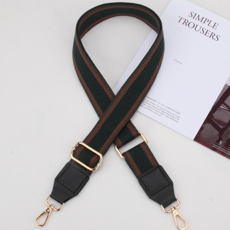 Dark Green-Black Leather-Gold Hook