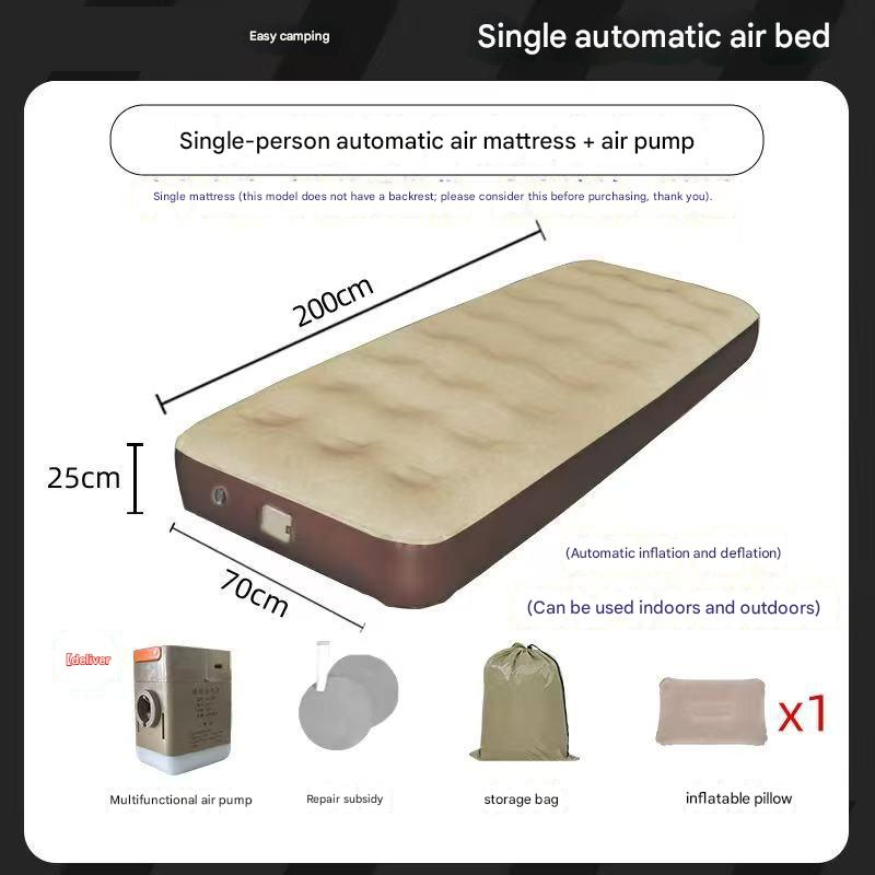 Brown 5th generation built-in inflatable bed 200*70*25cm
