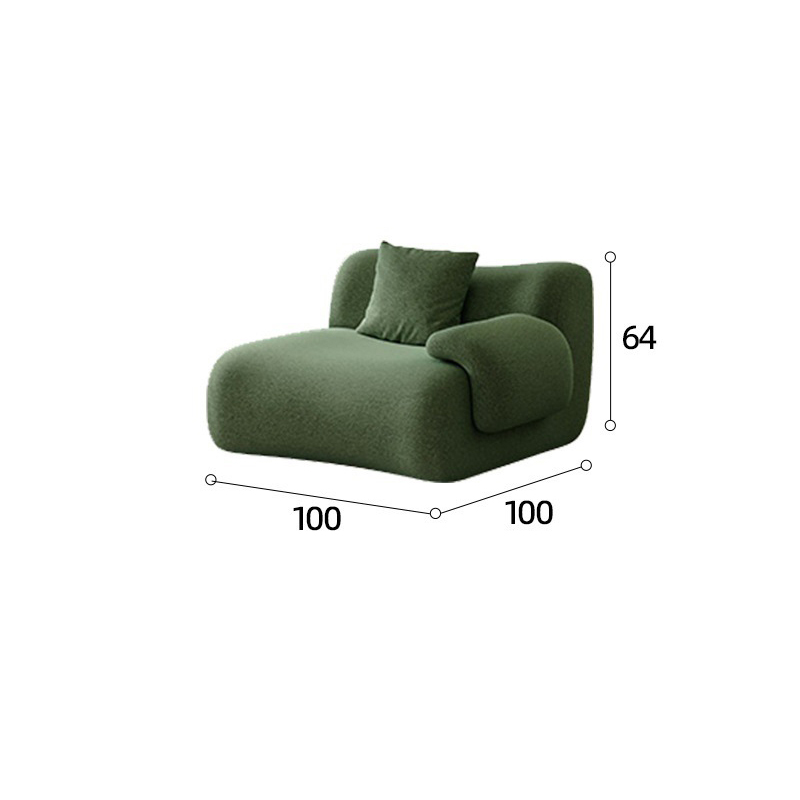 Single armrest single seat 100*100*64cm