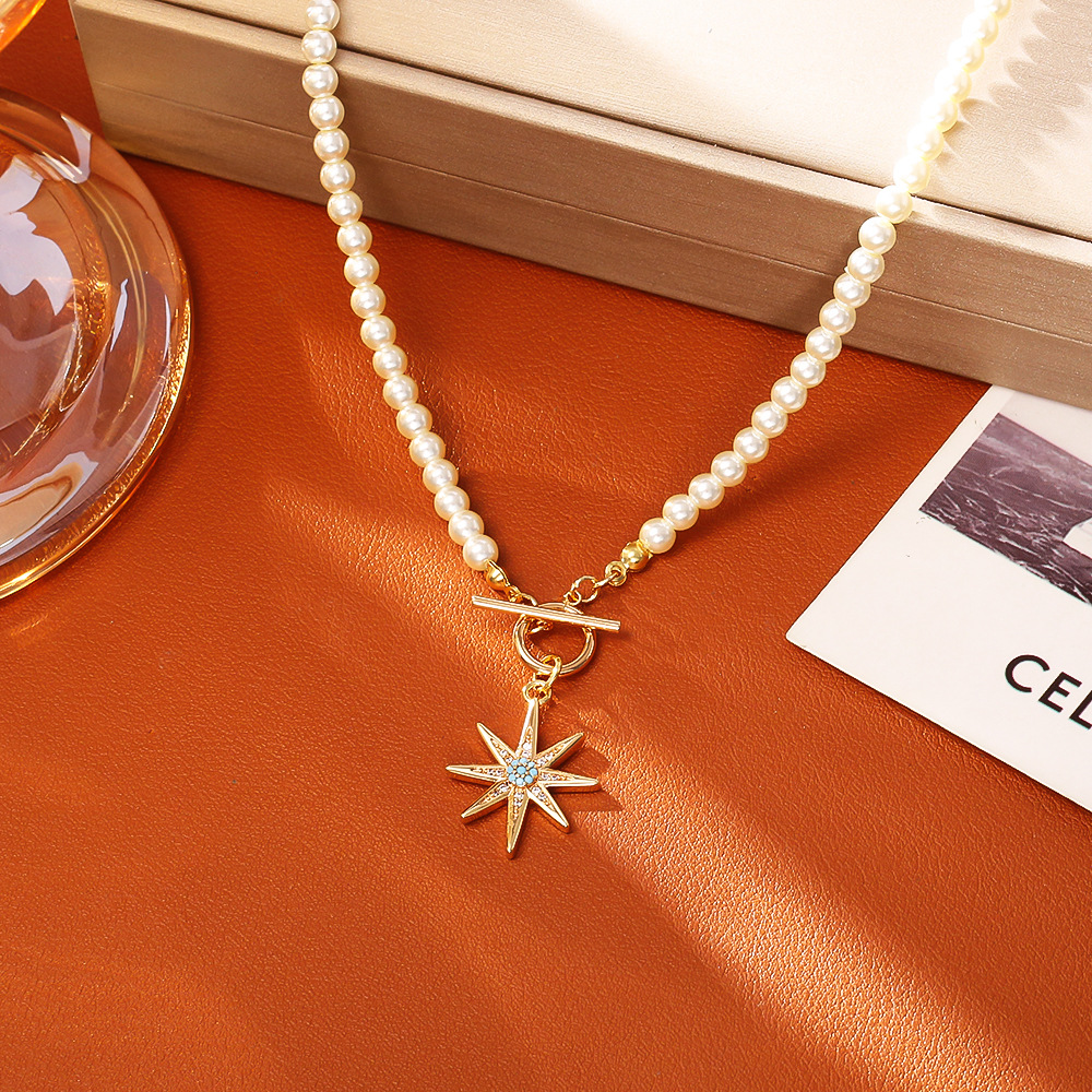 2:Light blue turquoise necklace