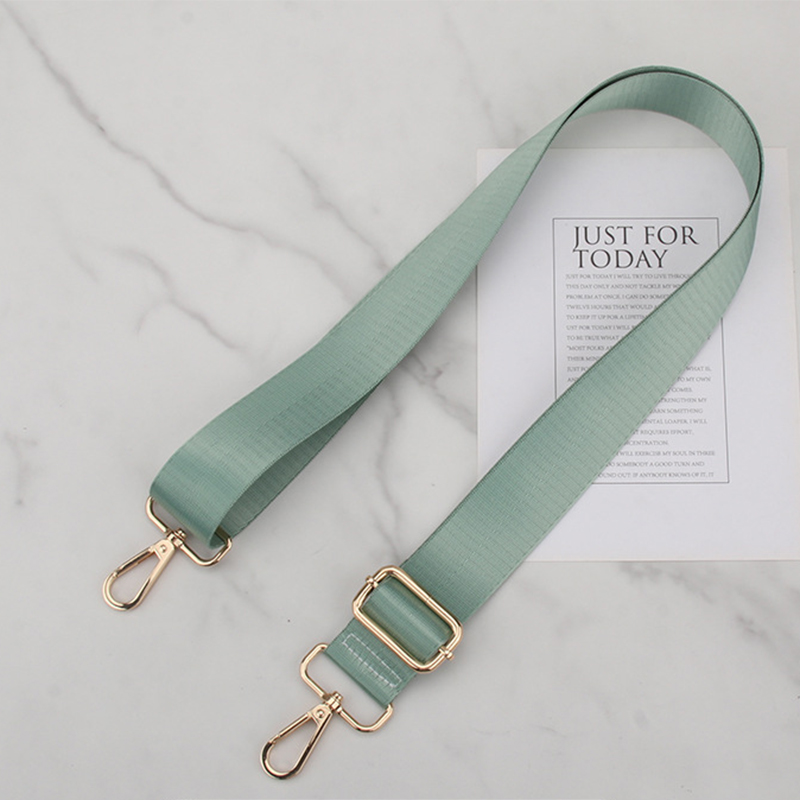 3.8 herringbone light green-gold buckle