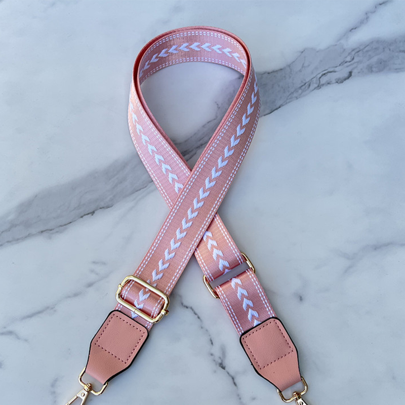 Pink background white small arrow-pink leather