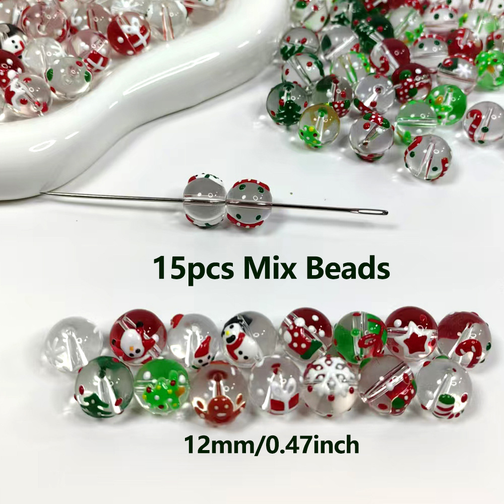 1:Black hat snowman beads