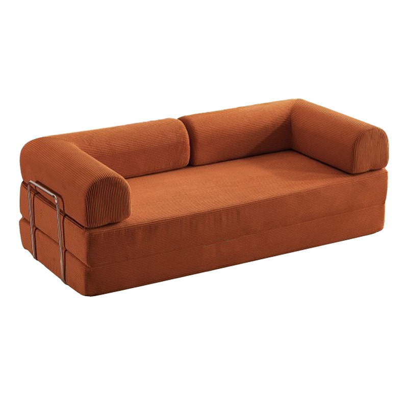 Caramel-colored corduroy High-resilience foam