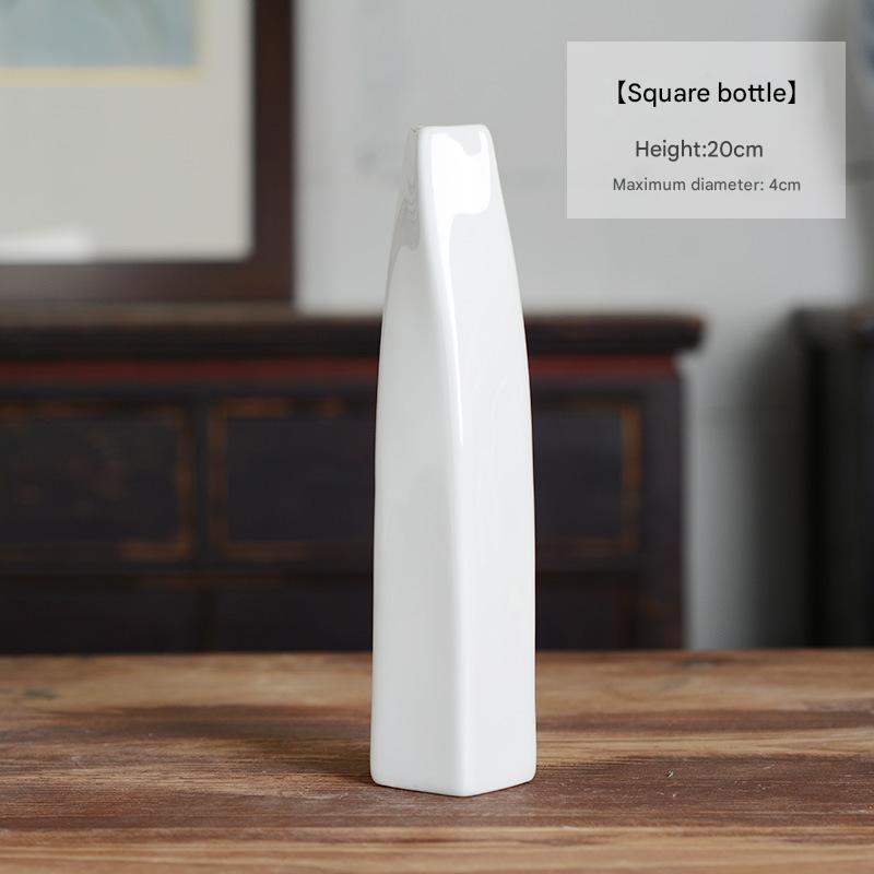 Bright White Square Bottle