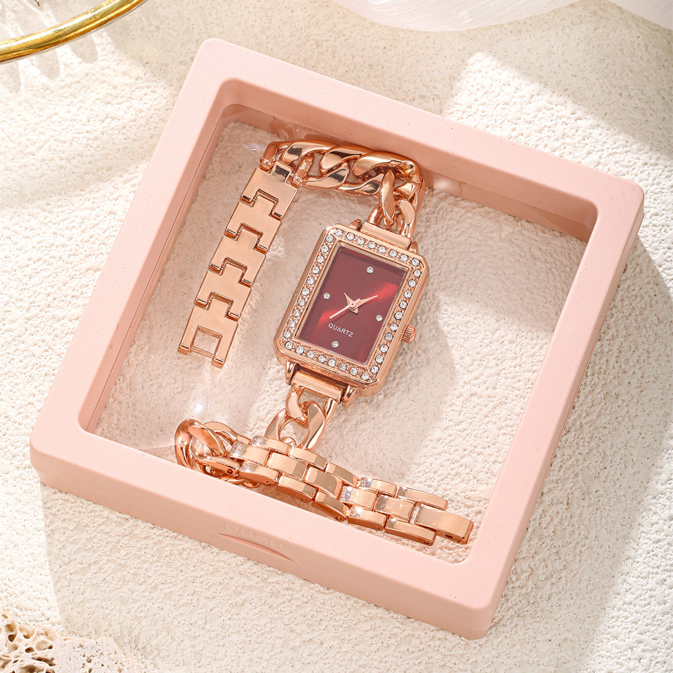 3:Rose gold red face