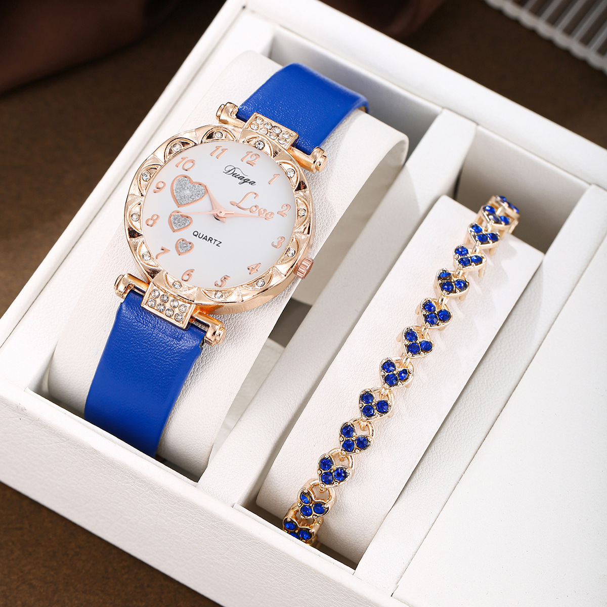 7:Blue single heart-shaped bracelet setbracelets