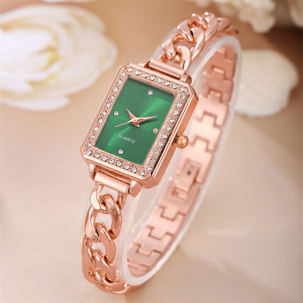 4:Rose gold green surface