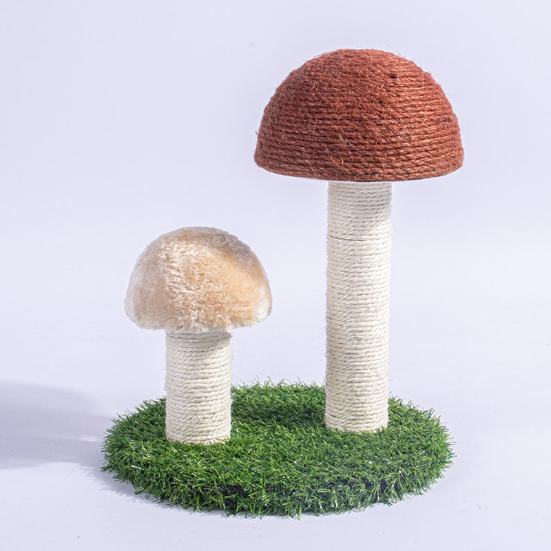 White Mushrooms (Small Head) Yellow Flax (Big Head)