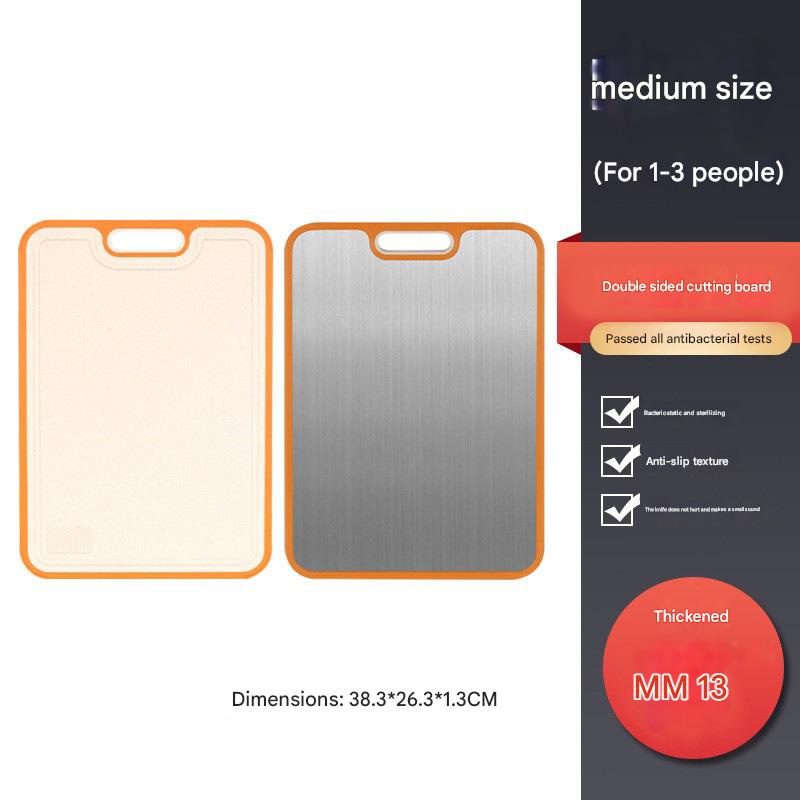 Stainless steel straw (orange medium)