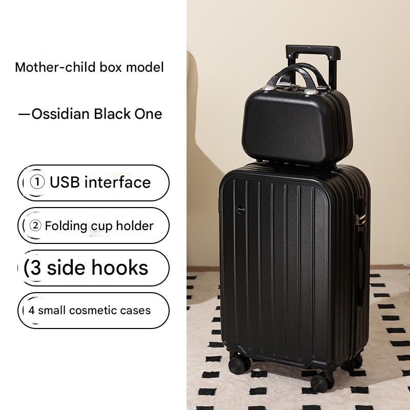 917 obsidian black child/mother box (with cup holder)