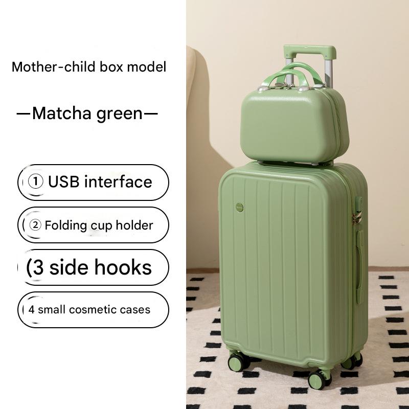 917 avocado green box with cup holder