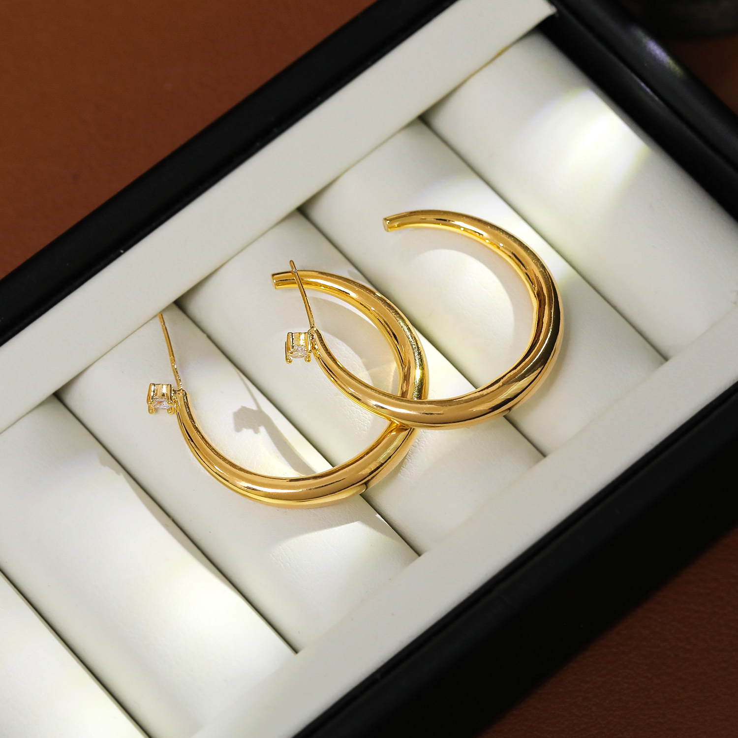 Plated with 18K gold