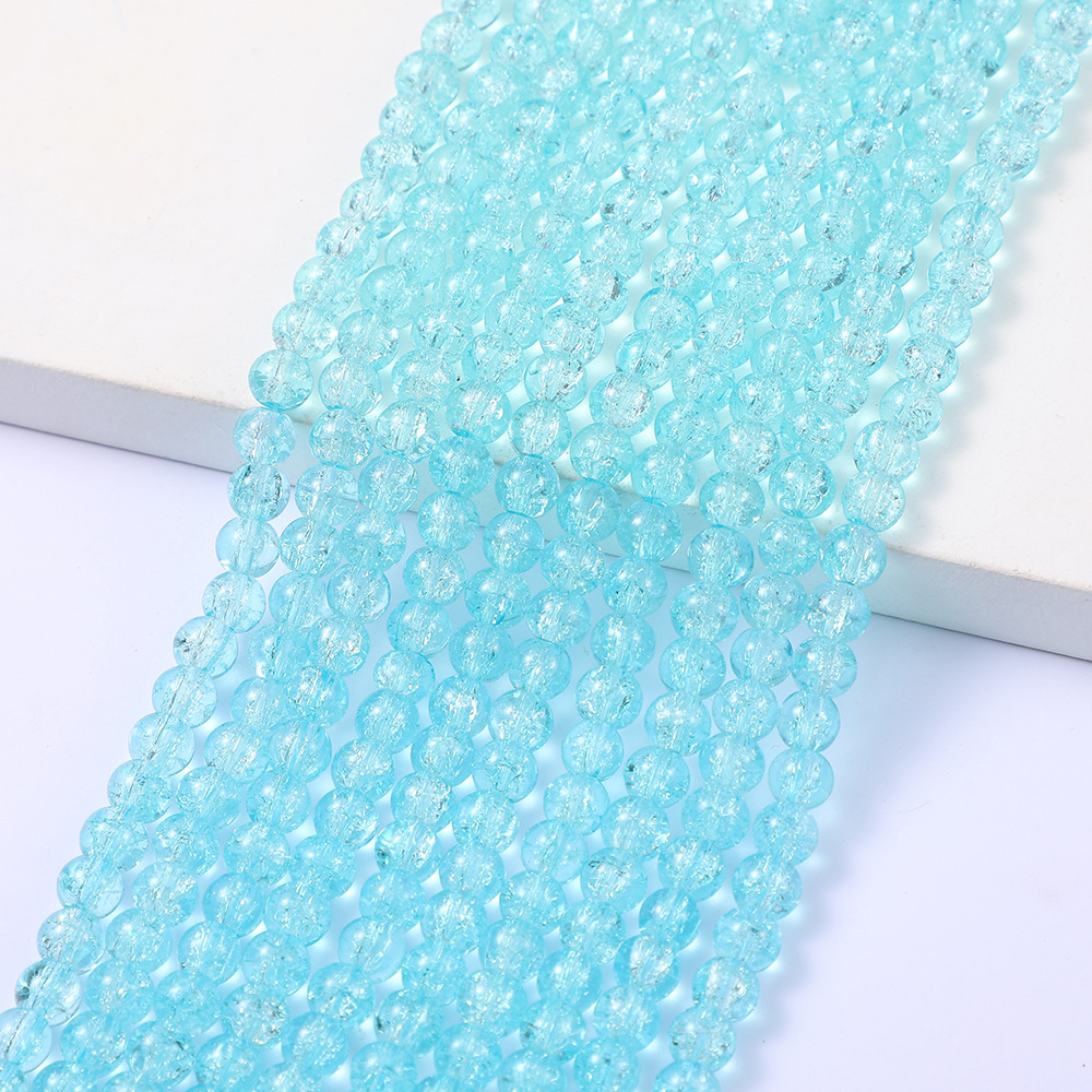 7:Blue and white ice crack beads (85 PCs/strip)
