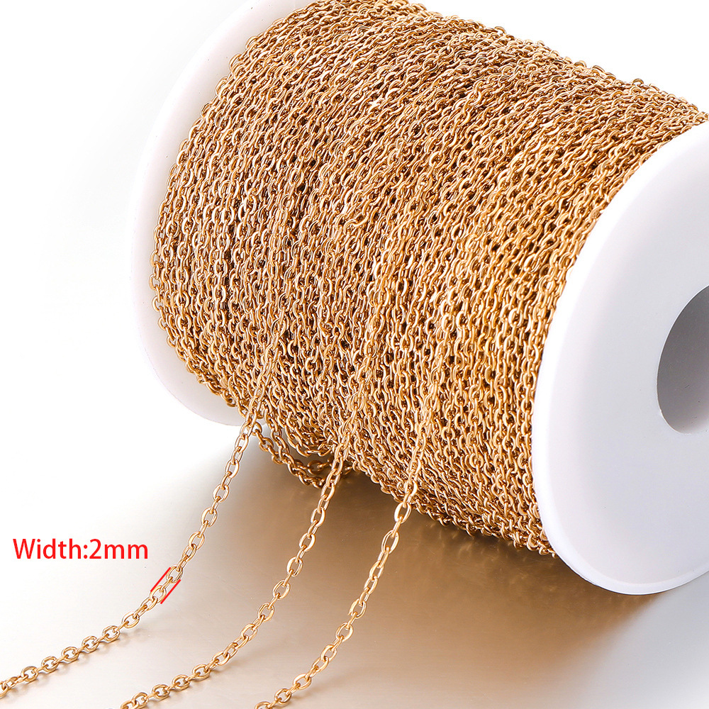 rose gold color 2mm couleur or rose