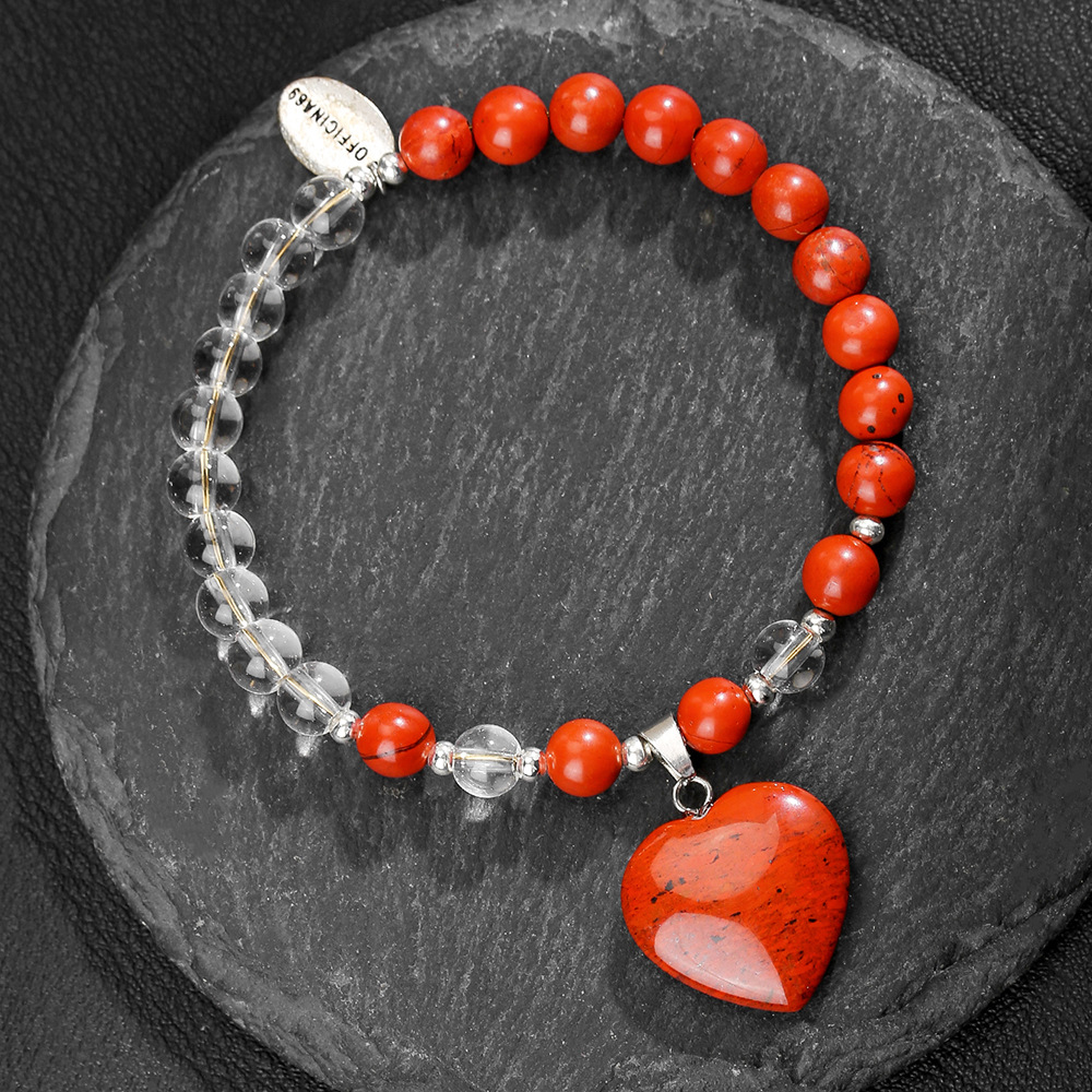 1:Red stone - white crystal