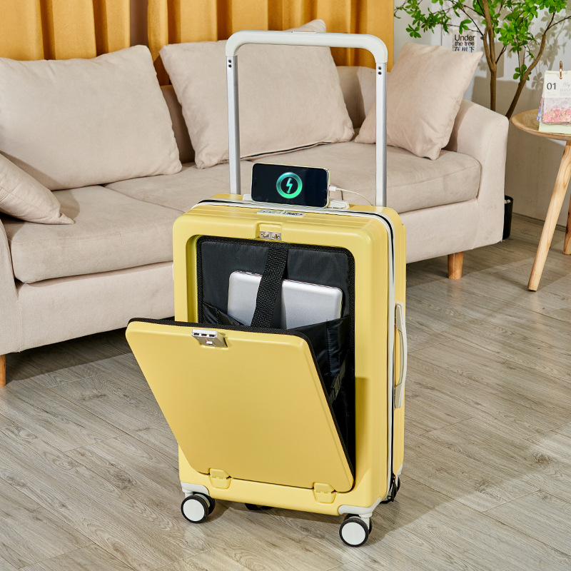 lemon yellow (front opening usb charging cup holder)