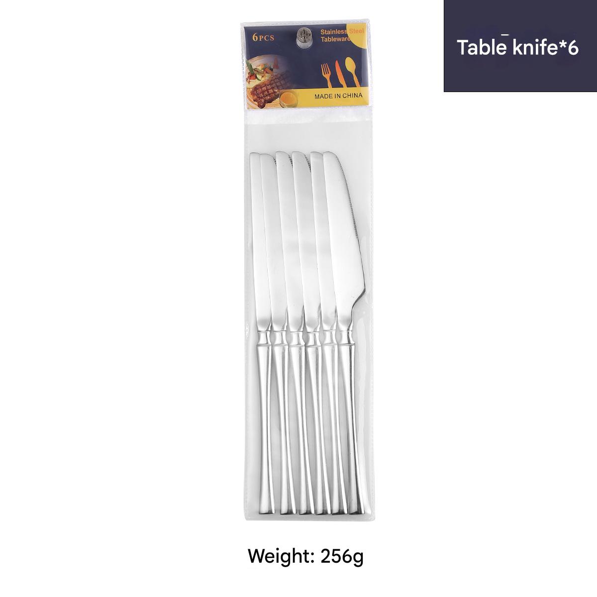 Dining knife 6pcs/Silver