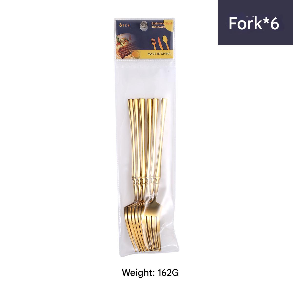 Dining Fork 6pcs/Gold