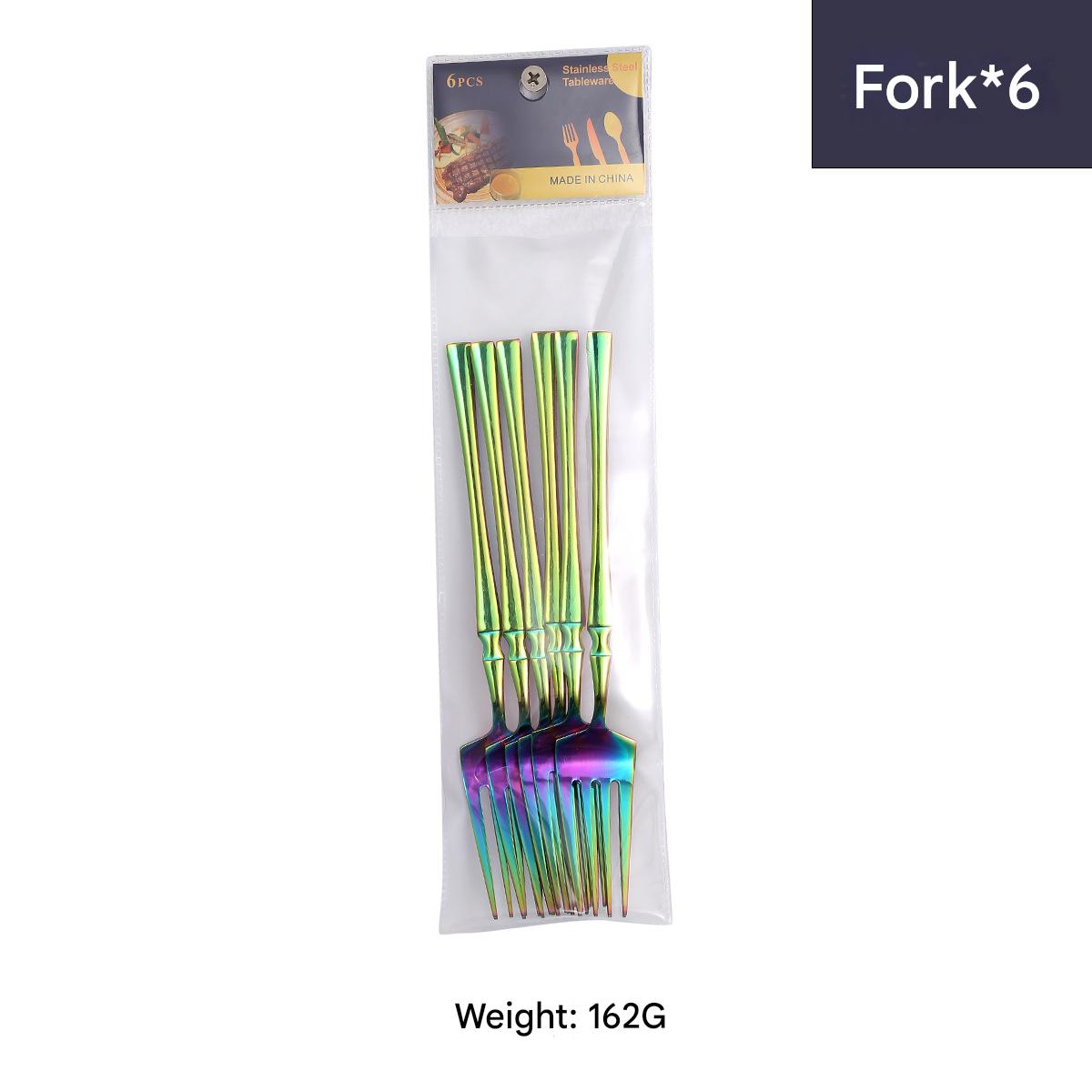 Dining Fork 6pcs/color