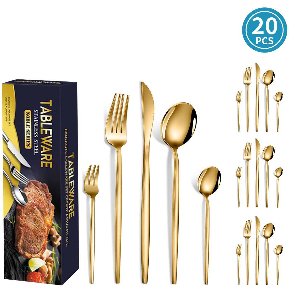 Gold 20 piece set