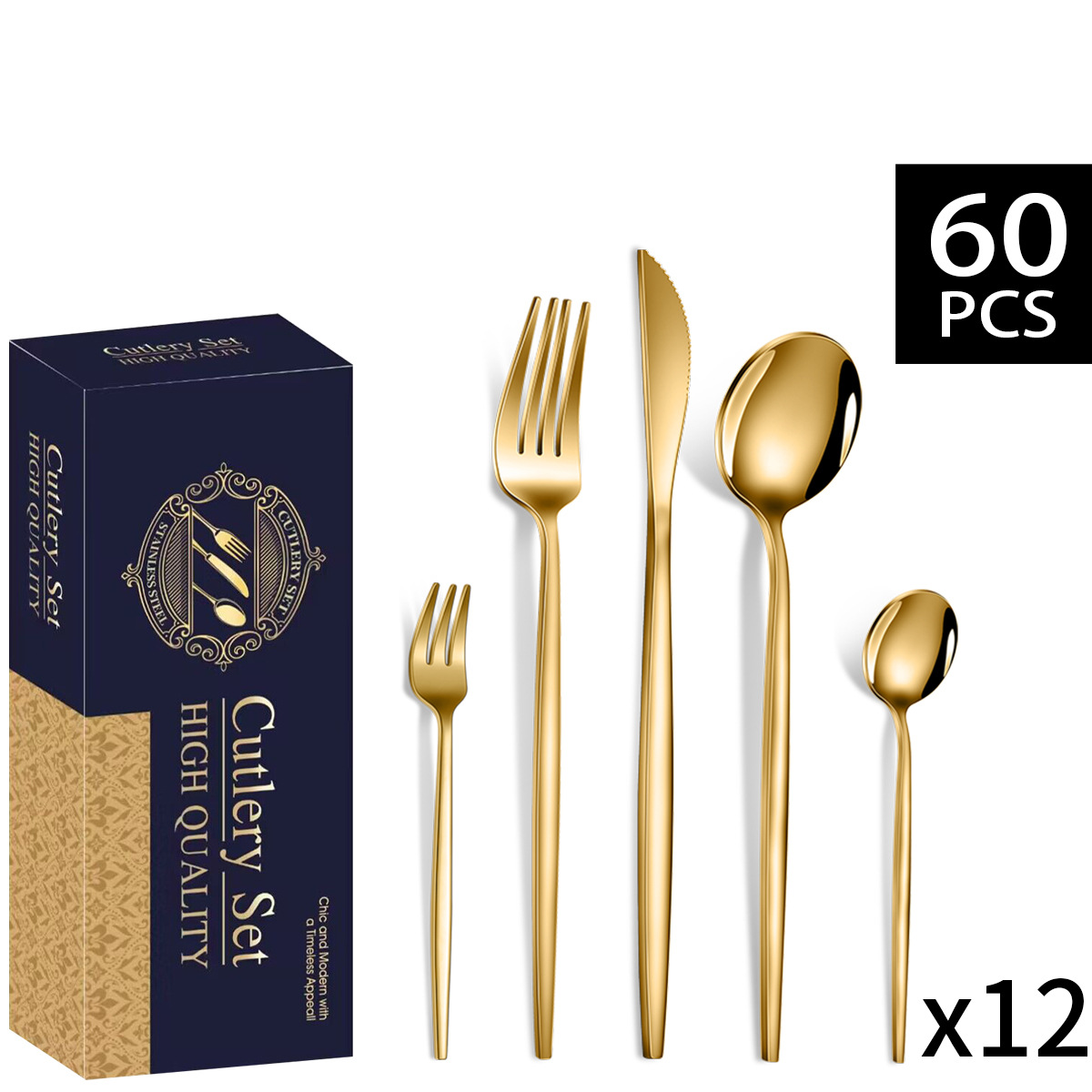 Gold 60-piece set