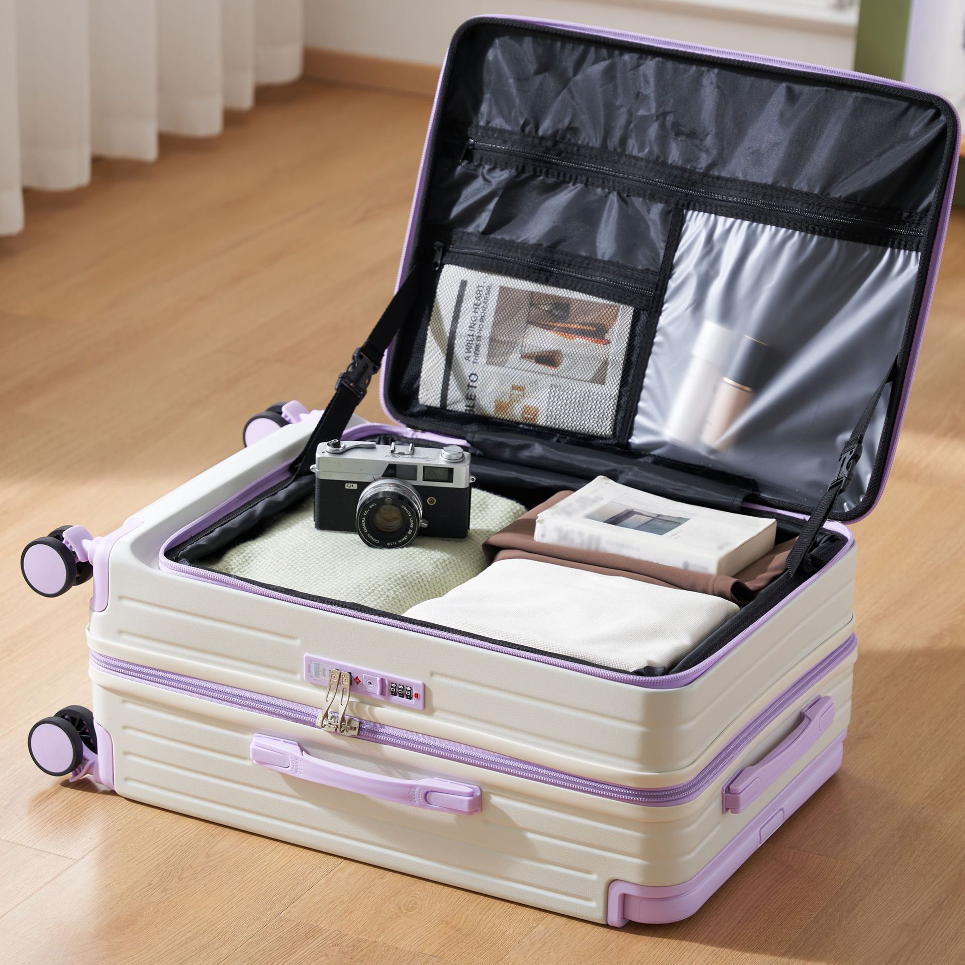 New white with light purple