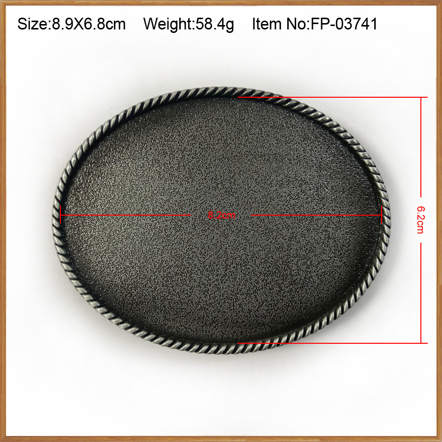 1:Oval antique pewter color 03741