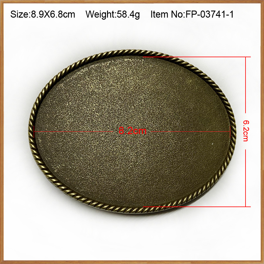 2:Oval rolled antique bronze 03741-1