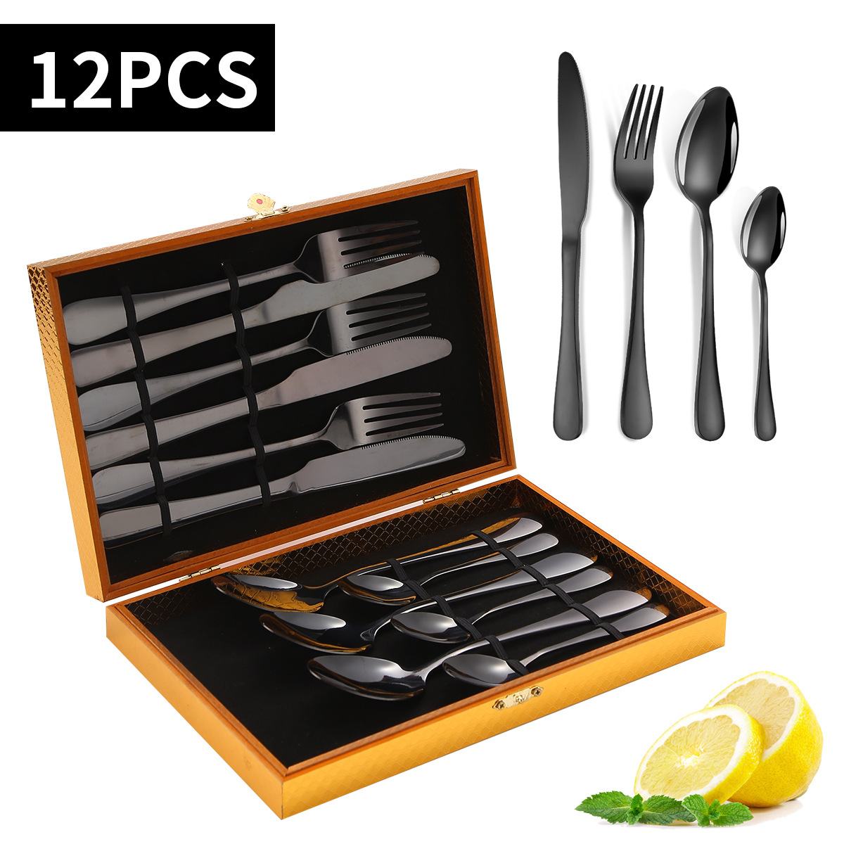 Black 12-piece set