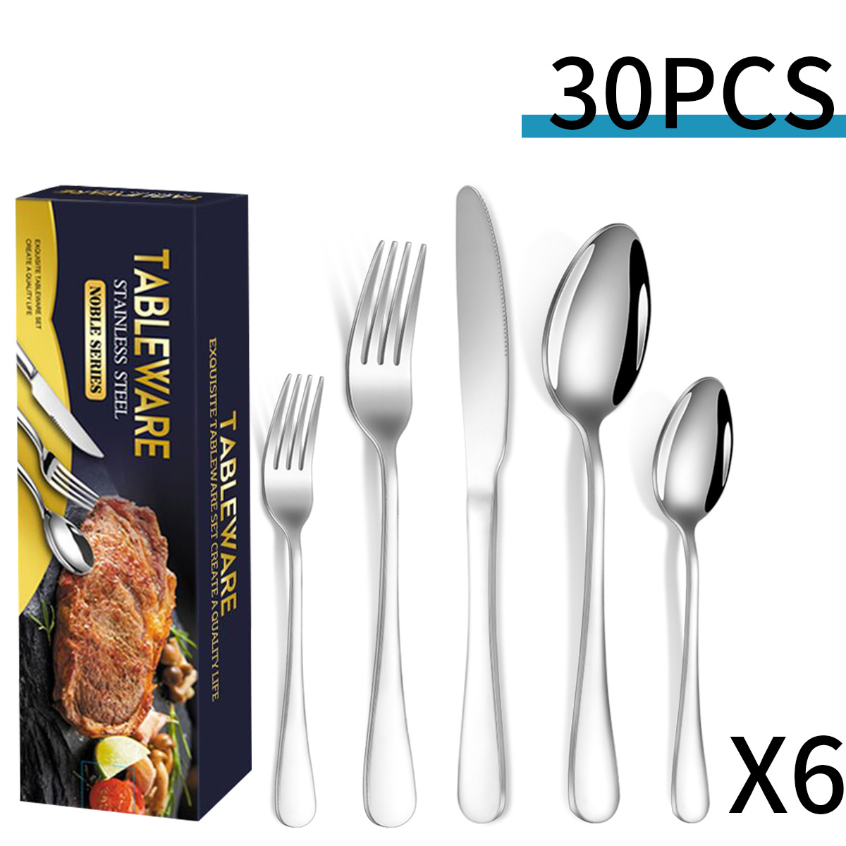 Silver 30-piece set