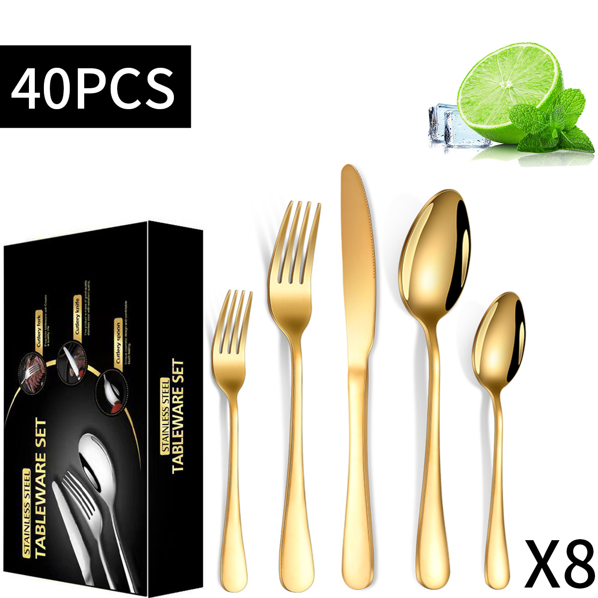 Gold 40-piece set
