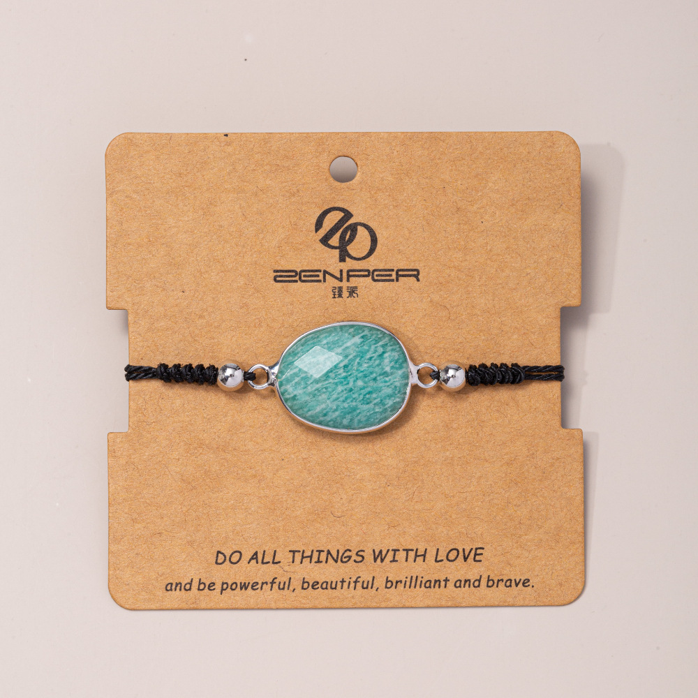 4:Amazonite + stainless steel beads