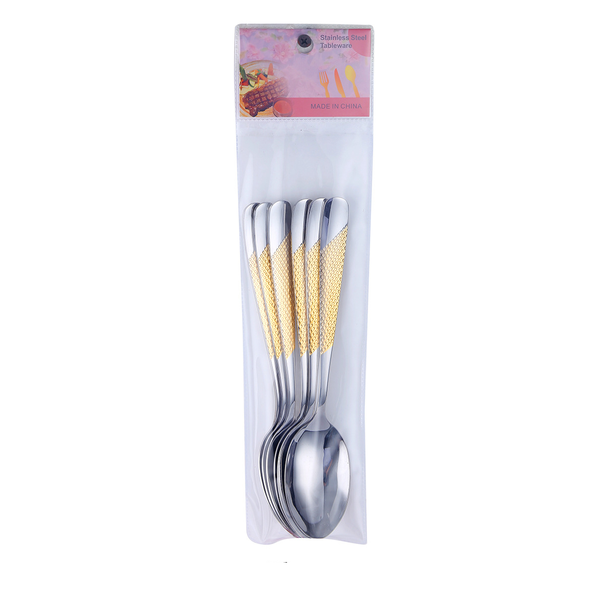XZ-tablespoon 6 Pack/water gold-plated