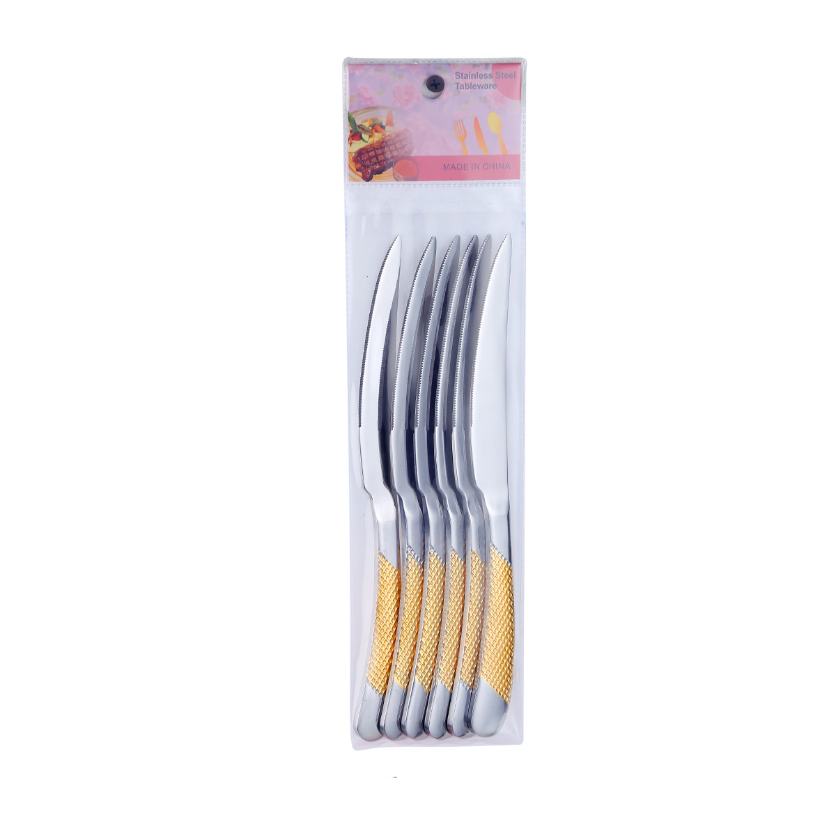 XZ-knife 6 Pack/water gold plated