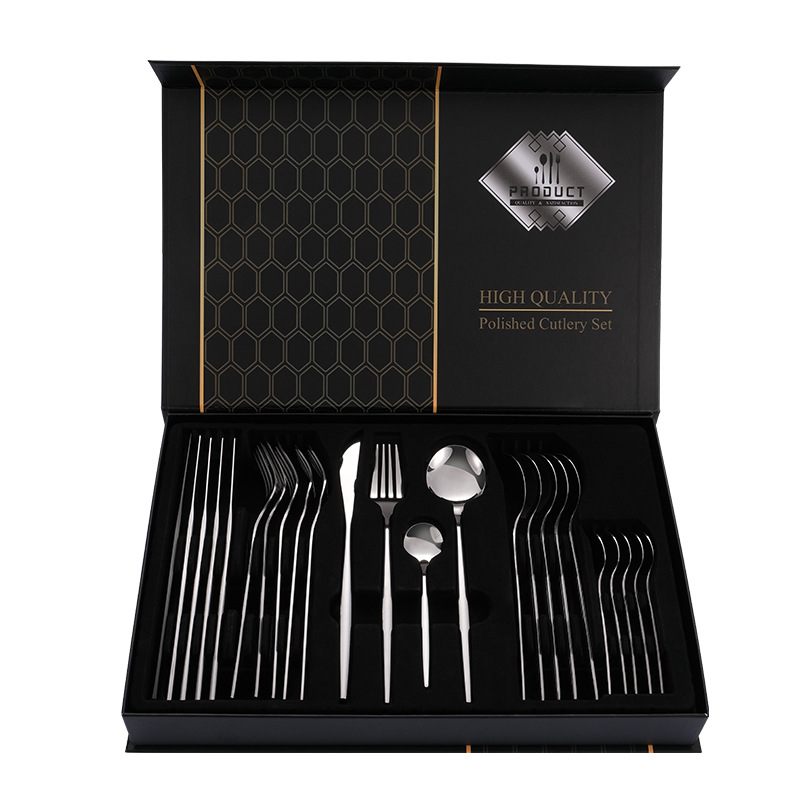 A silver 24 piece set