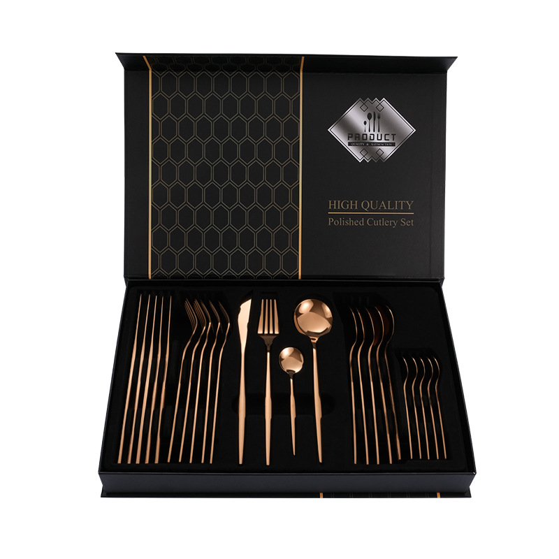 A rose gold 24 piece set