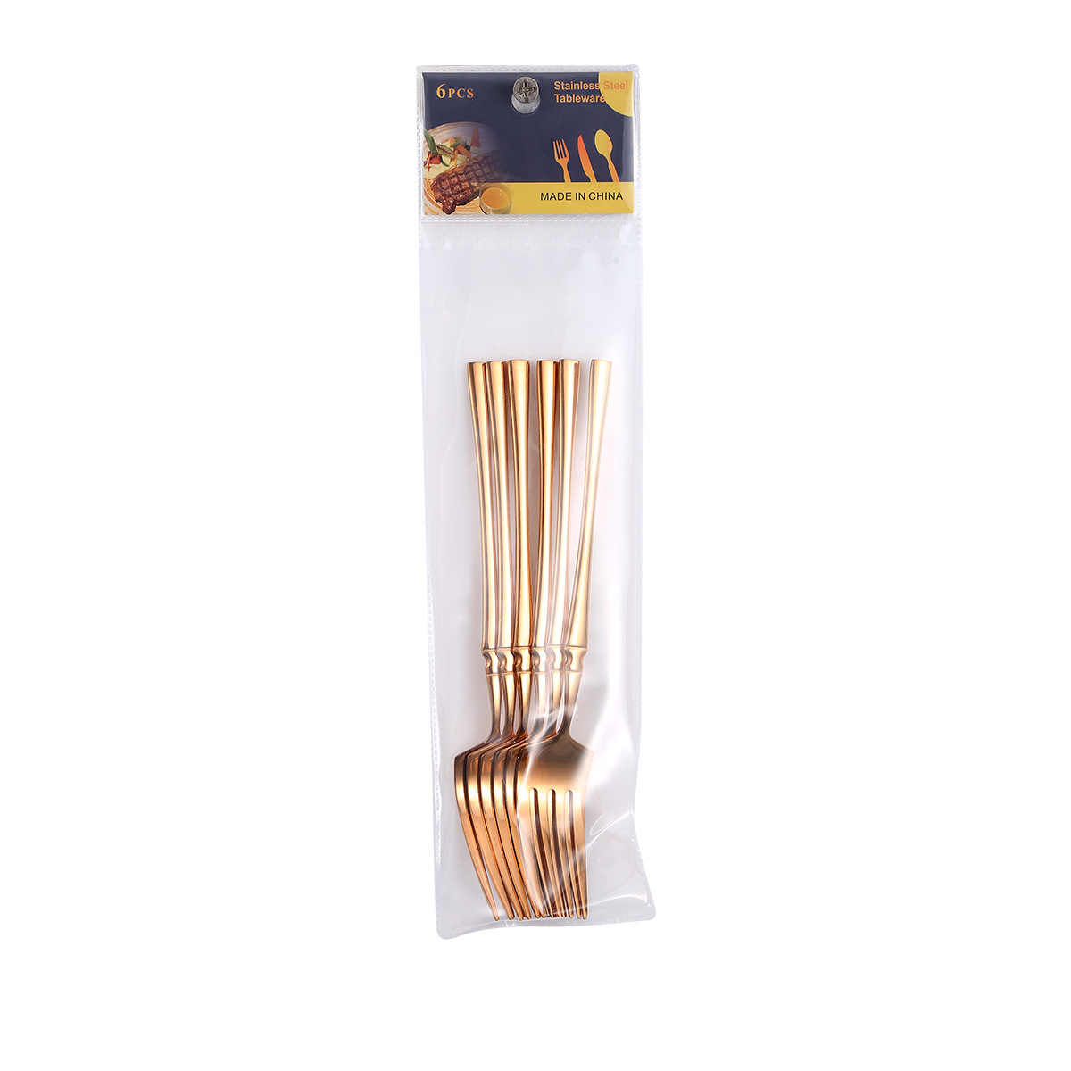 Dinner fork 6pcs/Rose Gold