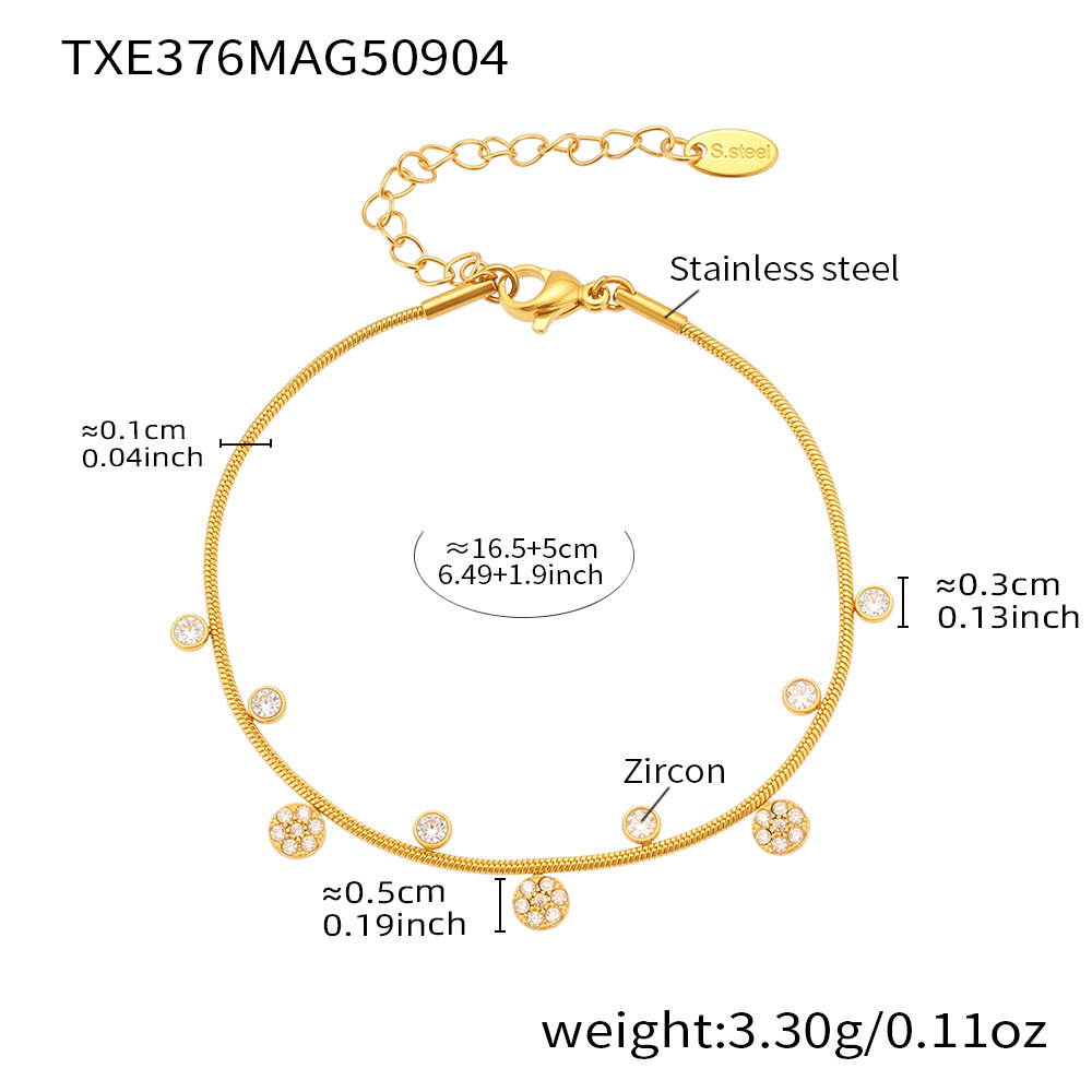 8:Golden zircon bracelet