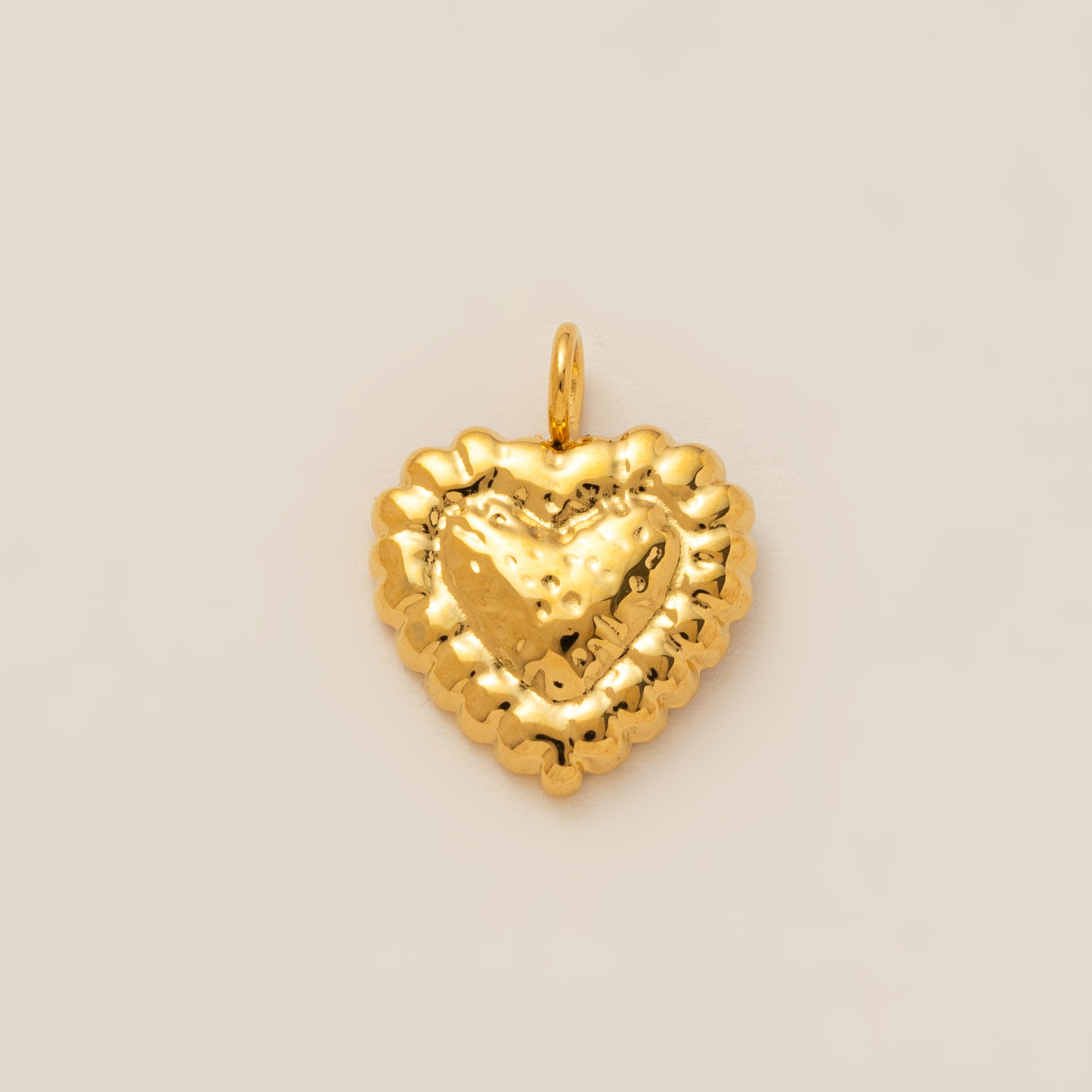 1:Textured love pendant