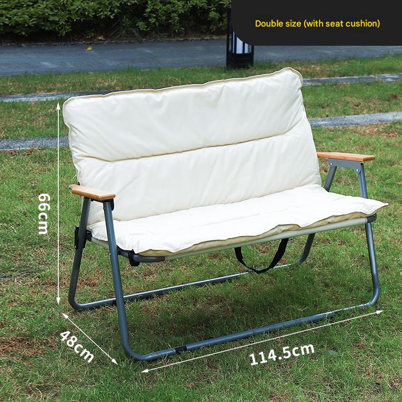 Double chair   cushion (khaki)