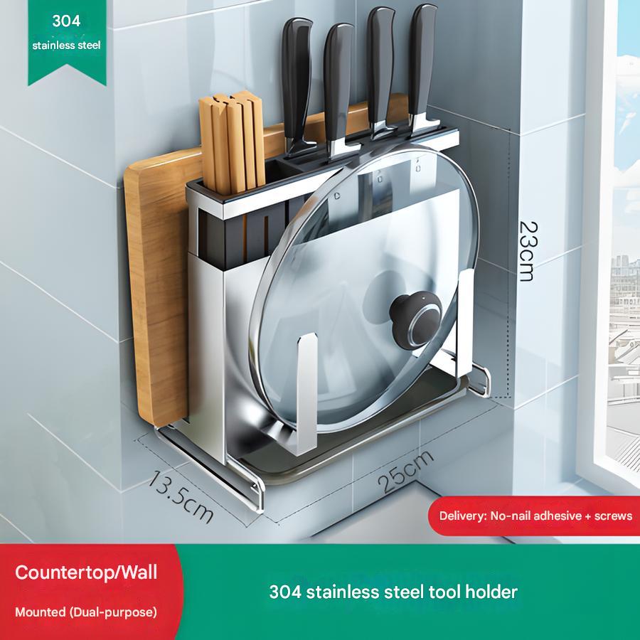 (Upgraded) 304 dual-purpose tool holder