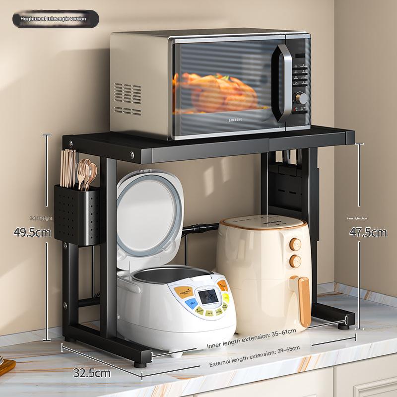 High single-layer telescopic [pendant] Black