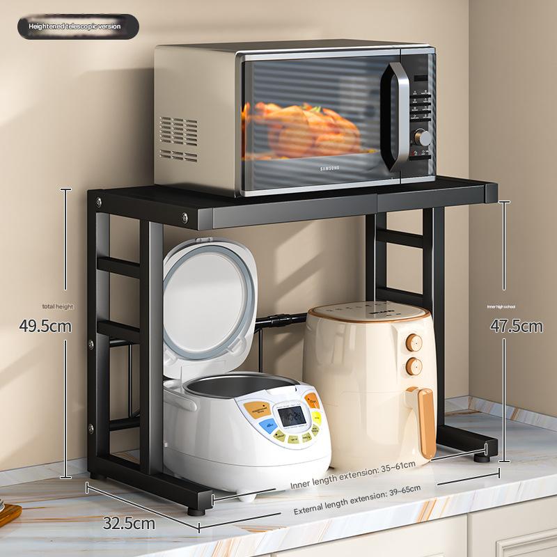 Heightened single-layer telescopic [no Pendant] Black