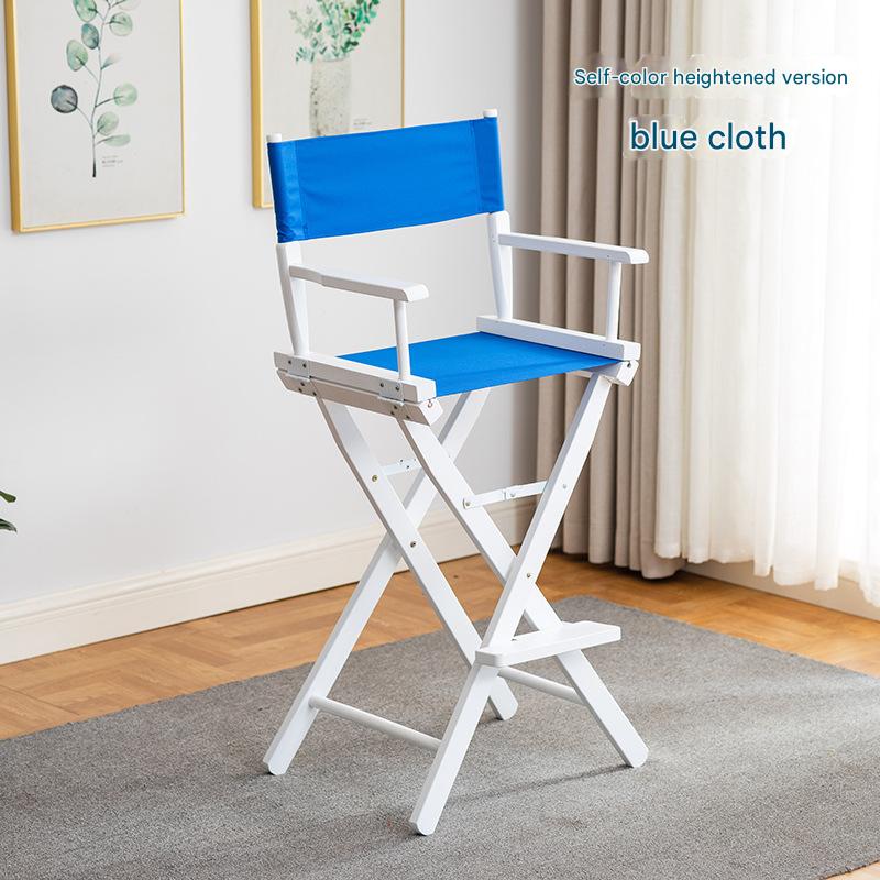 Tall White ---- blue cloth