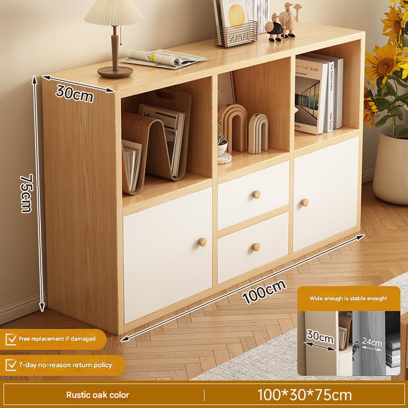 [dustproof* cabinet door model] 105*30*75cm oak color