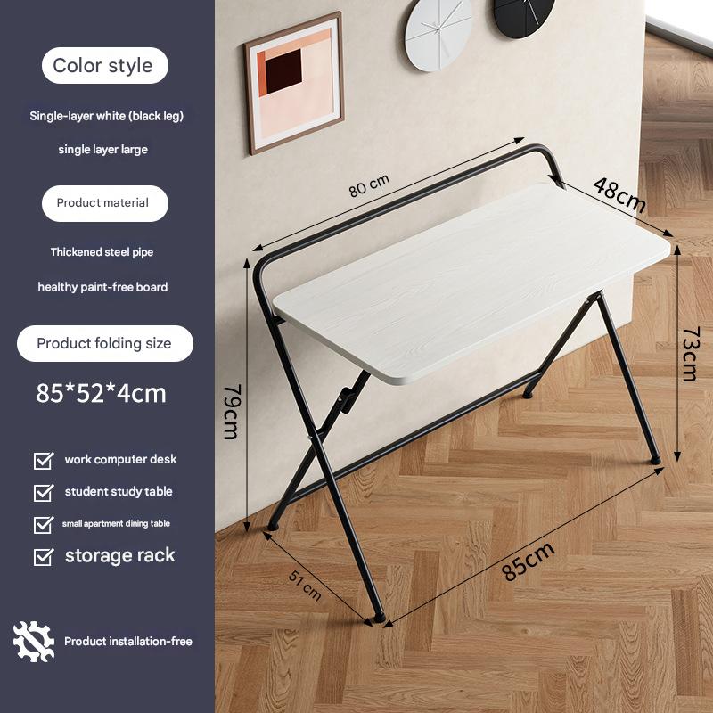 Single-layer large (48 * 80cm) white wood grain/black frame