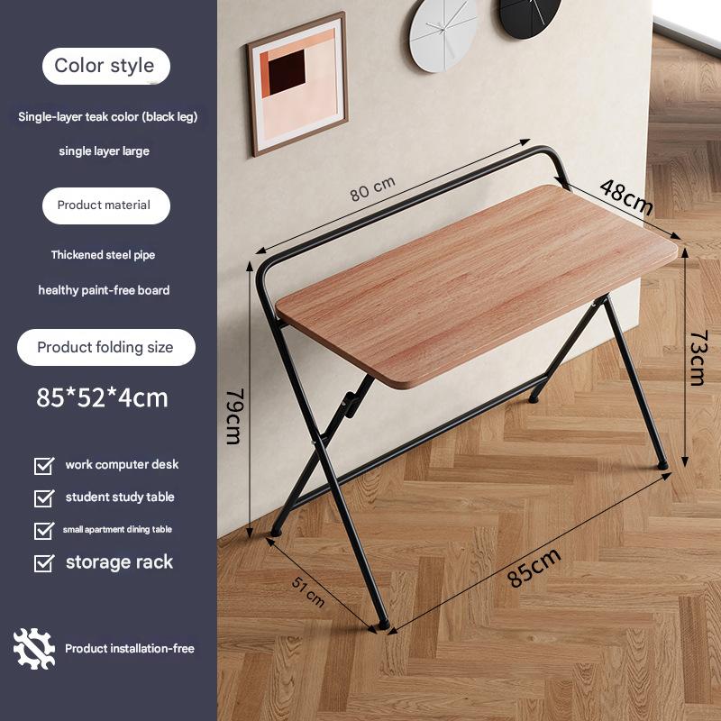 Single-layer large (48 * 80cm) teak pattern/black frame